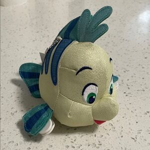 Tokyo Disney Resort Flounder Keychain Shoulder Clip Ariel Little Mermaid